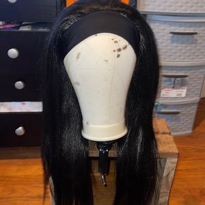 New! Synthetic headband wig 1B